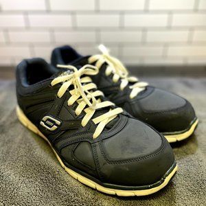 Mens Skechers Synergy alloy toe work shoes size 11